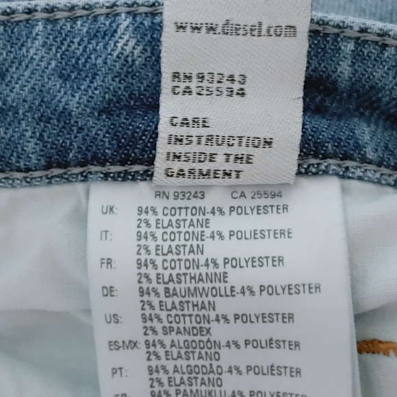 DIESEL Babhila slim fit regular waist skinny jeans - Picture 10 of 11